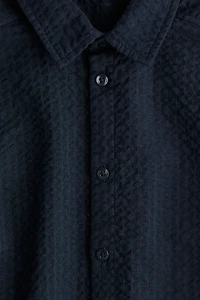 Cotton Seersucker Shirt