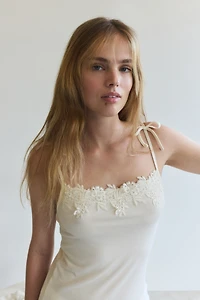 Pajamas with Tie Shoulder Straps