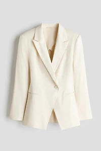 Slim-Fit Linen-Blend Blazer