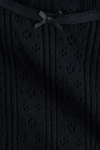 Pyjama en pointelle de coton