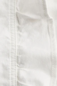 Ruffle-Trimmed Denim Jacket