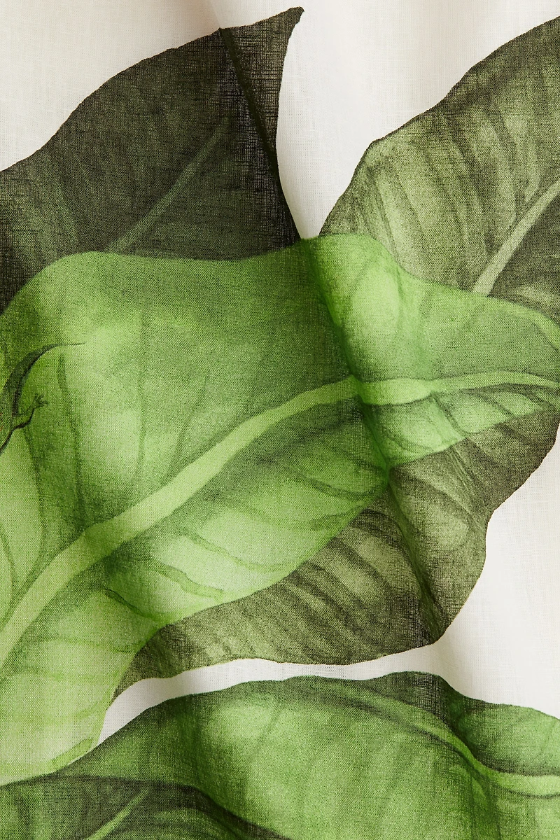 Linen-Blend Strappy Dress