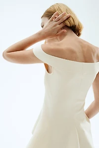 Off-the-Shoulder Peplum Top