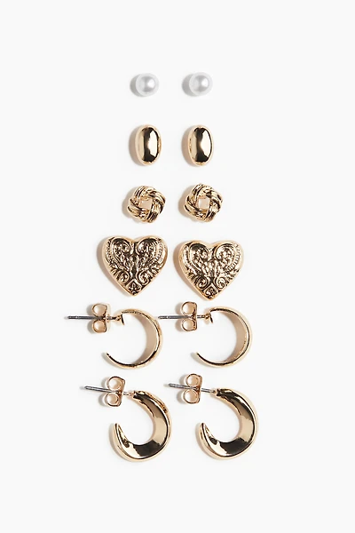 6 paires de boucles d'oreilles