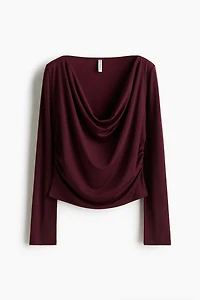 Haut en jersey à effet drapé