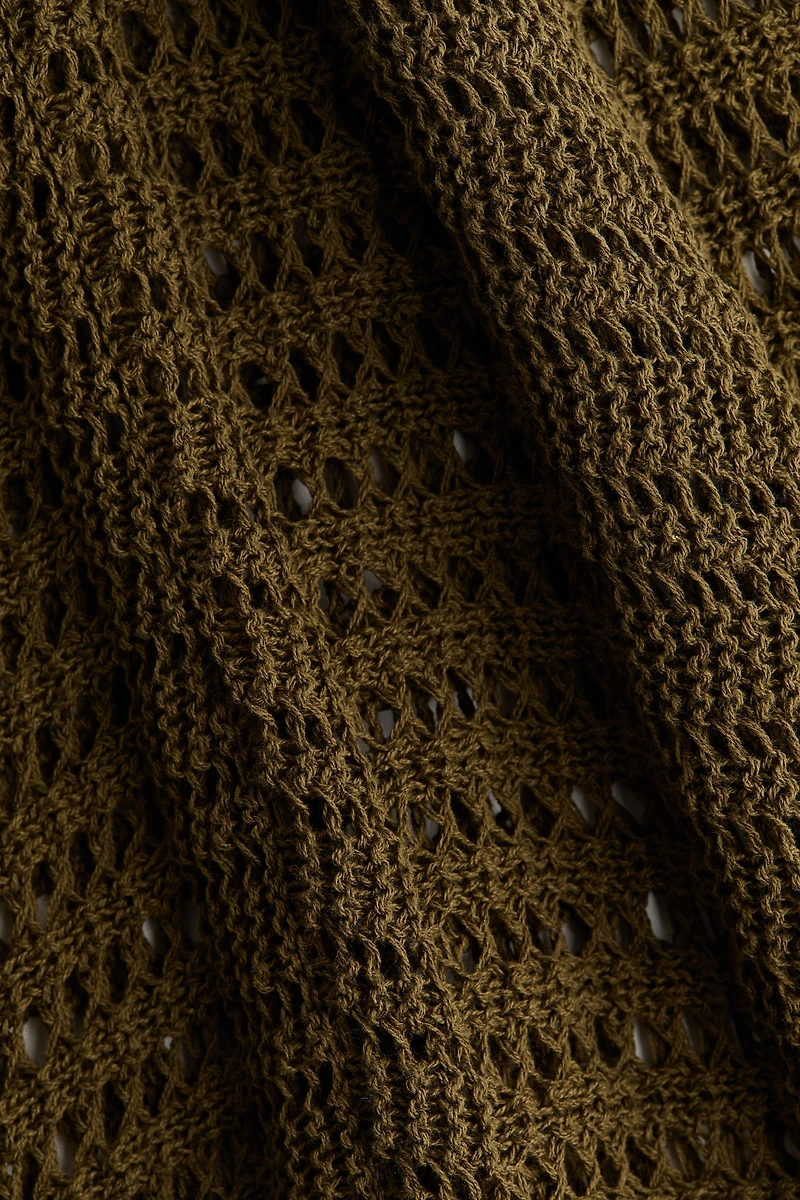 Crochet-Look Maxi Dress