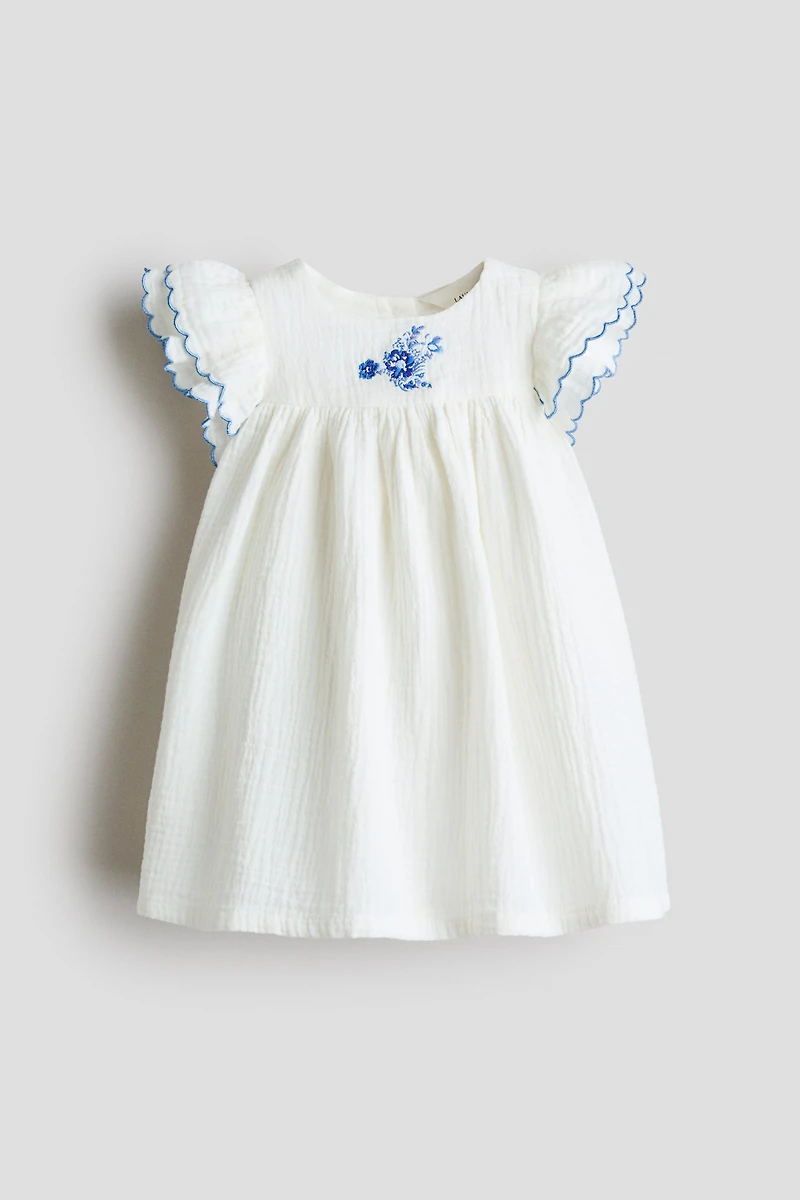 Robe en coton avec broderie
