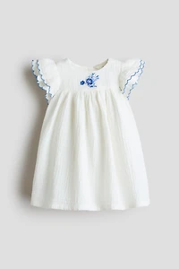 Robe en coton avec broderie