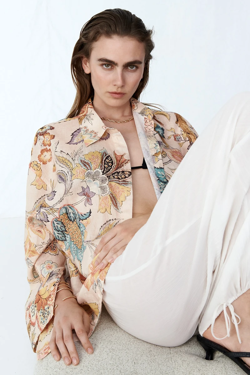 Oversized Linen Shirt