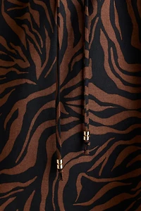 Printed Drawstring Shorts