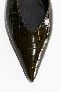 Leather Slingbacks