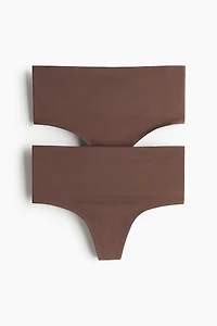 2-Pack Seamless Light Shape Thong Briefs