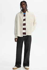 Chemise classique en velours côtelé