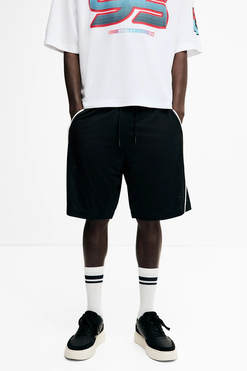 Relaxed-Fit Mesh Shorts