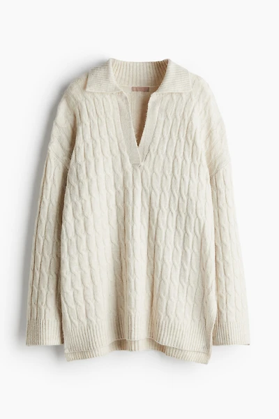 Cable-knit Sweater