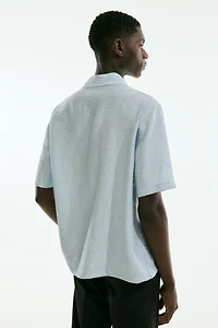 Regular-Fit Jacquard-Weave Resort Shirt