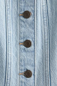 Button-Front Denim Top