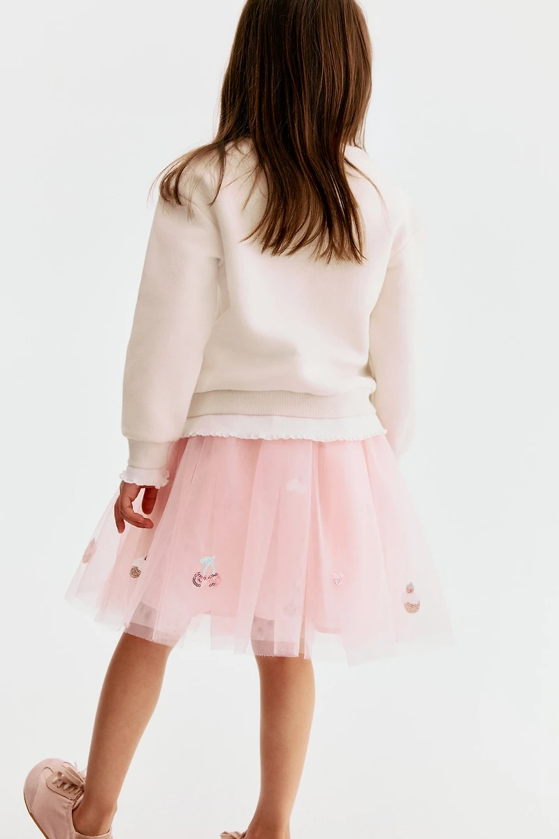 Sequined Tulle Skirt