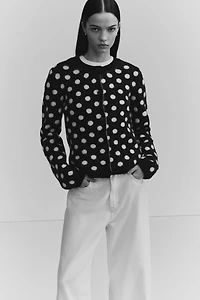 Chandail en tricot jacquard