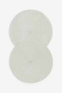 2-pack Glittery Placemats