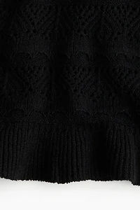 Crochet-Look Sleeveless Top