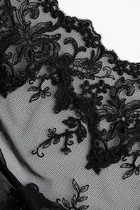 Embroidered Mesh Strappy Top