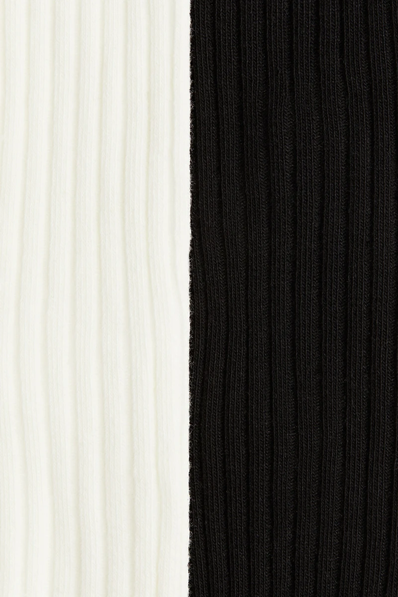 Lot de 2 collants en fin tricot