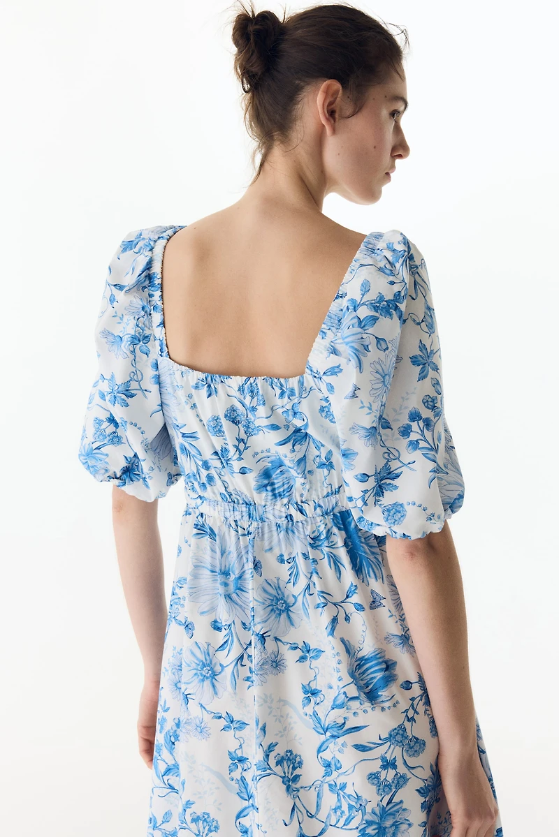 MAMA Cotton-Blend Poplin Dress