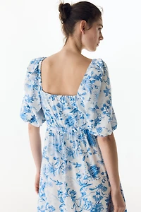 MAMA Cotton-Blend Poplin Dress