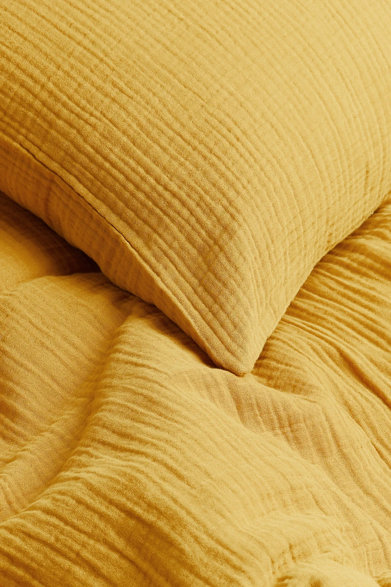 Parure de couette lit simple en mousseline