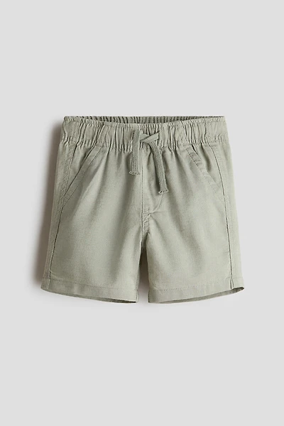 Linen-Blend Shorts