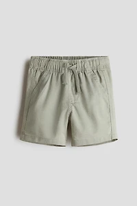 Linen-Blend Shorts