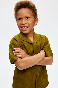 Textured Cotton Resort Shirt