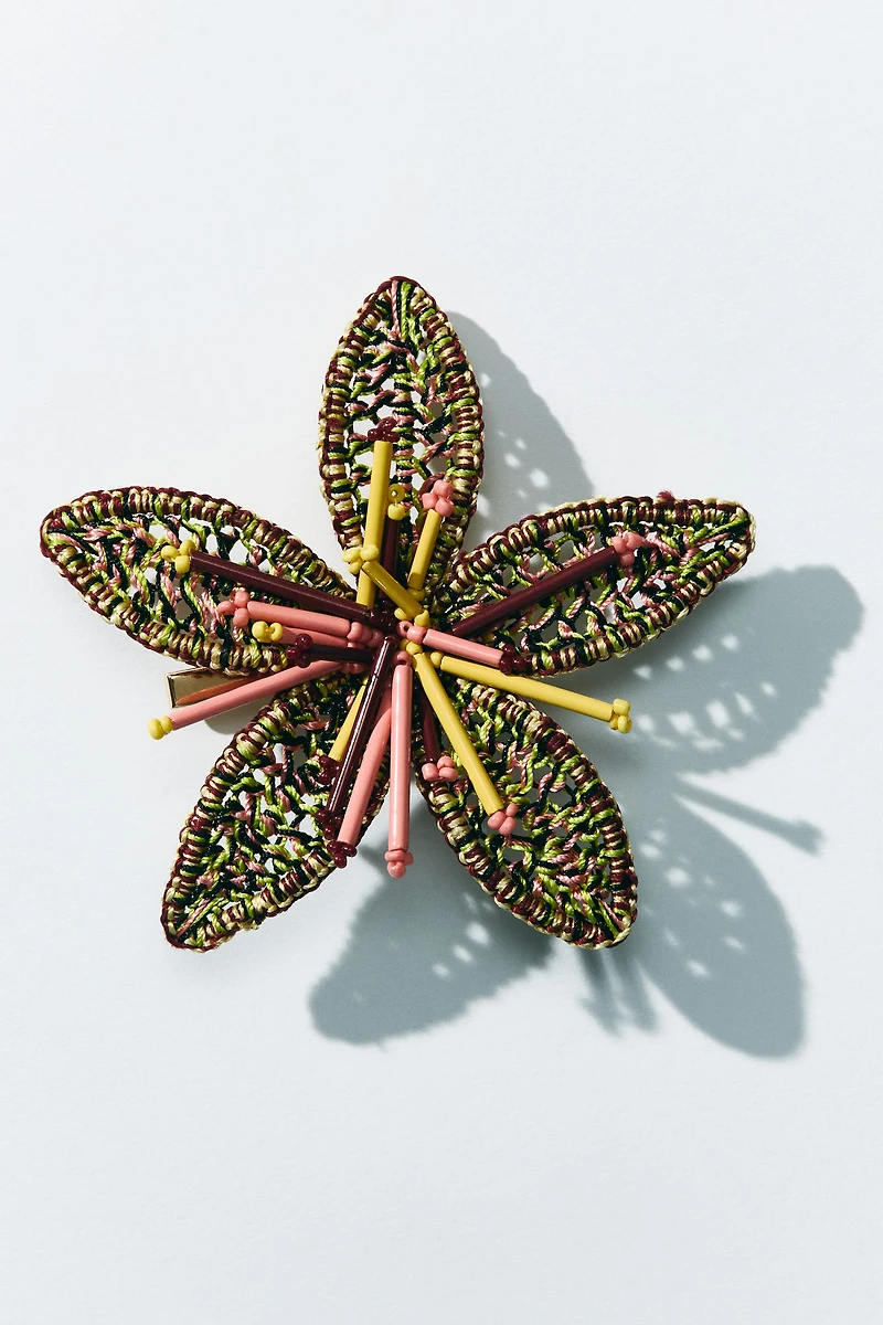 Flower-Shaped Hair Clip