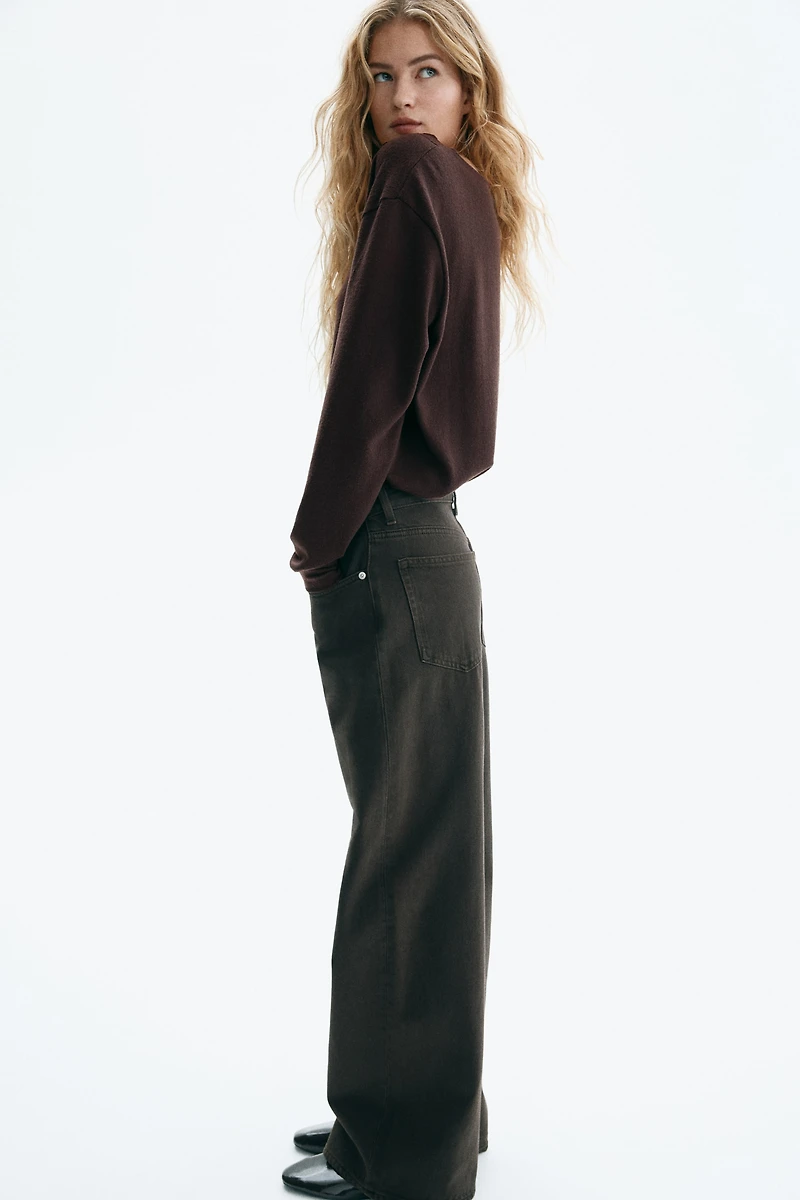 Lace-Trimmed Knit Top