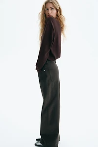 Lace-Trimmed Knit Top