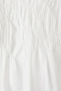 Ruched Cotton Dress