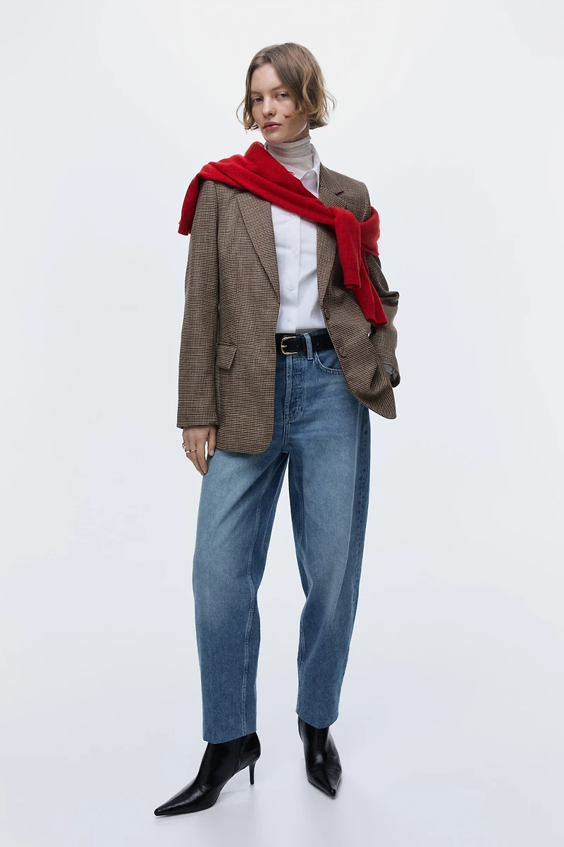 Blazer à fermeture droite