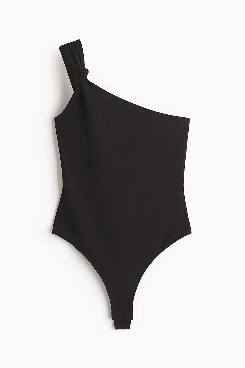 One-Shoulder Thong Bodysuit