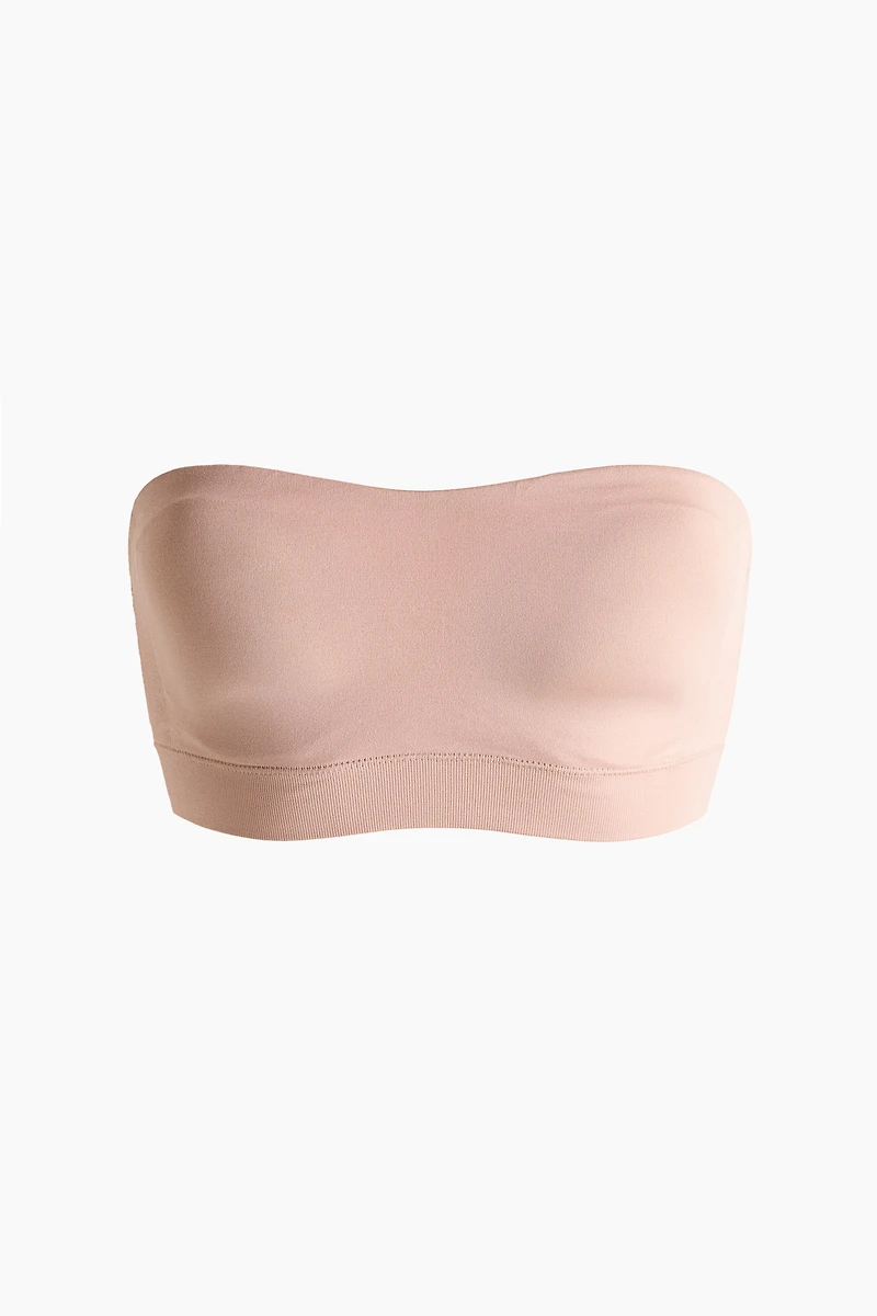Soutien-gorge bandeau coussiné sans coutures