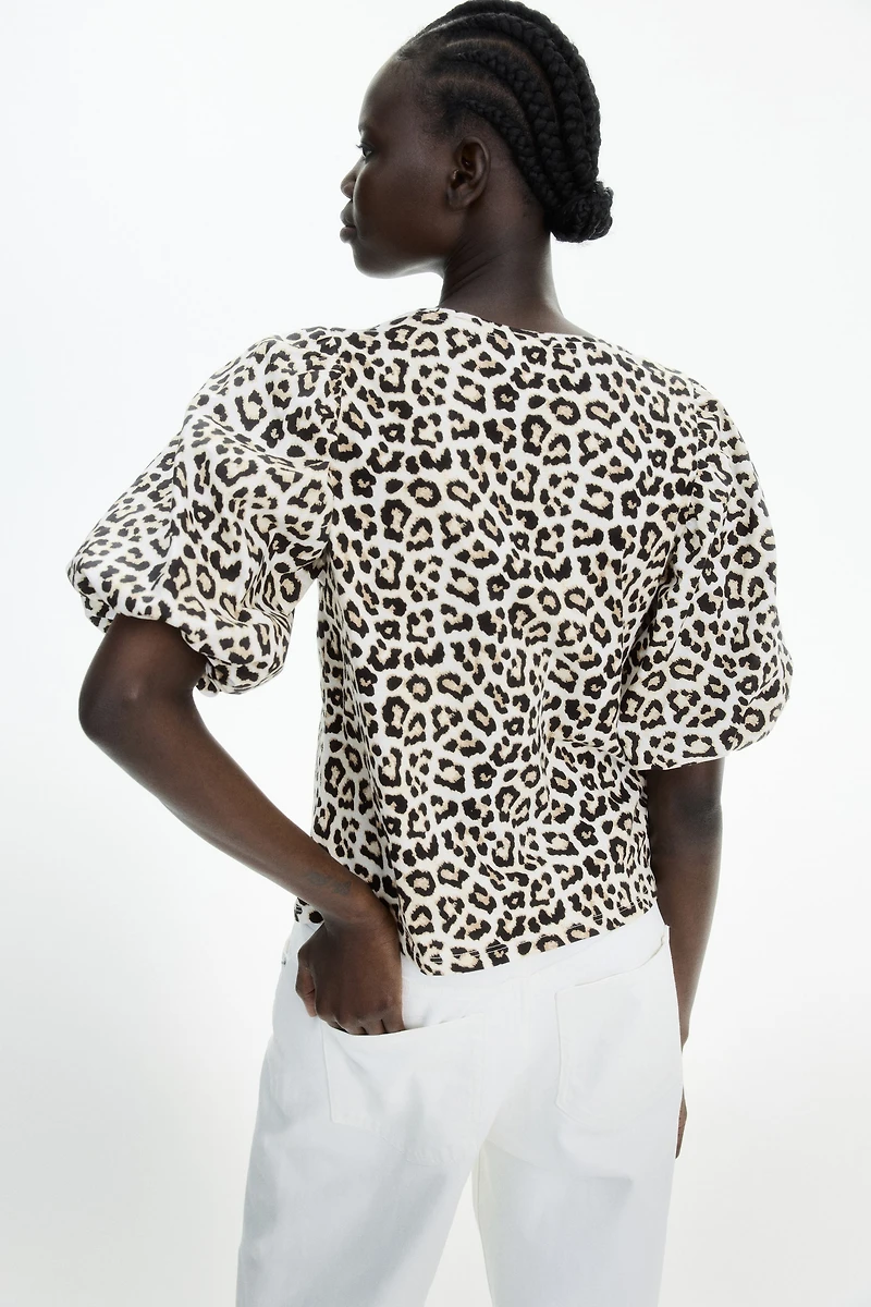 Haut à manches ballon