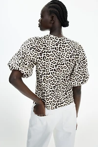 Haut à manches ballon