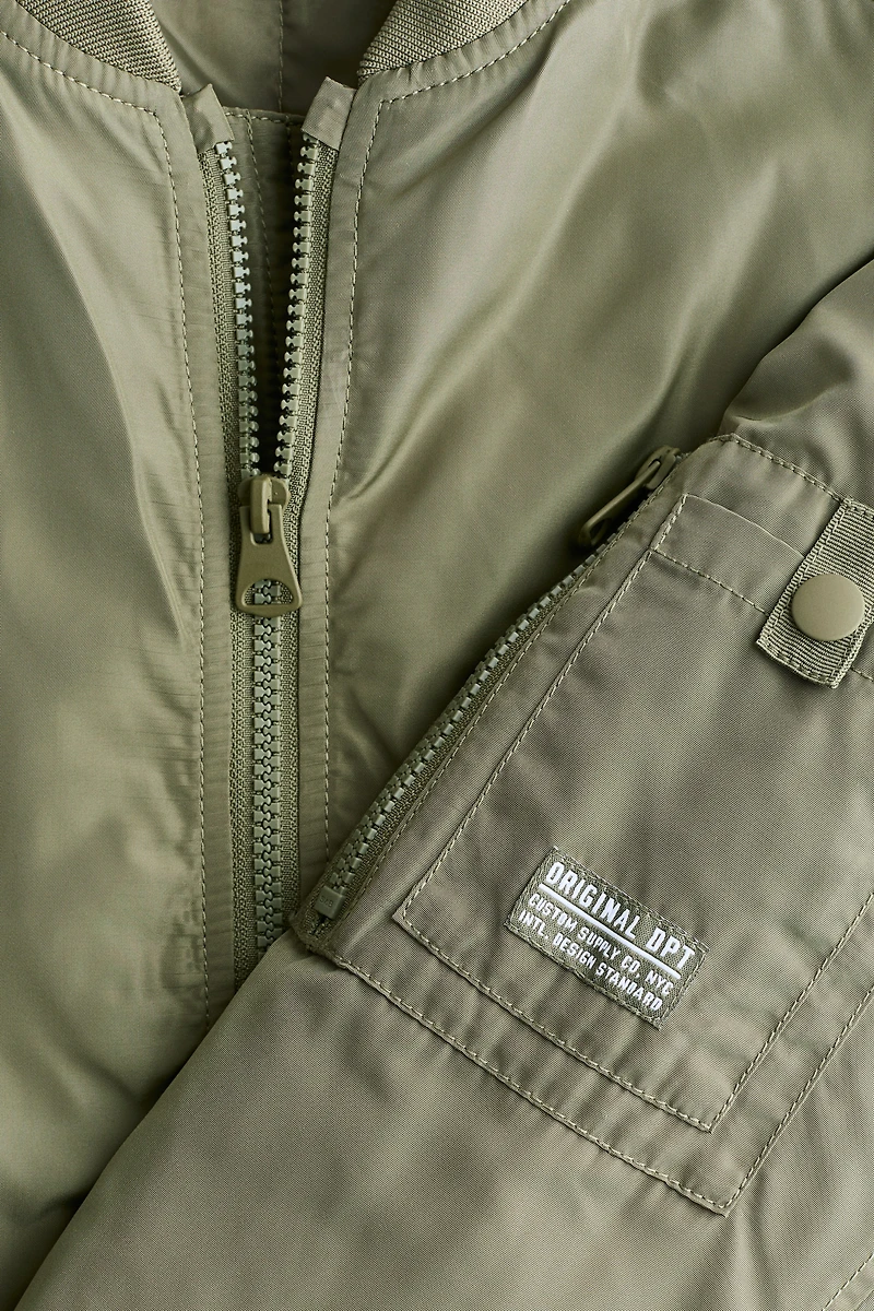 Padded bomber jacket