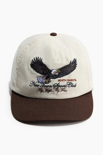 Cap with Embroidered Motif