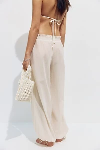 Crinkled Beach Pants