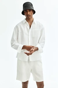Relaxed-Fit Linen Shorts