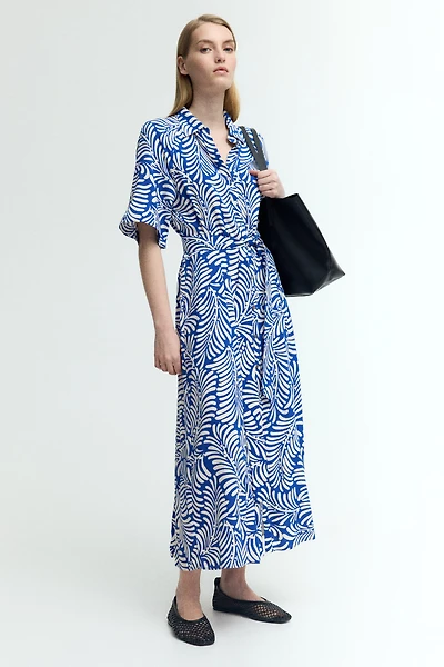 Tie-belt Shirt Dress