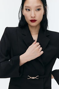 Robe blazer en sergé