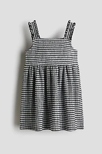 Textured jersey dress