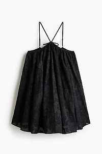 Jacquard-Weave Strappy Dress